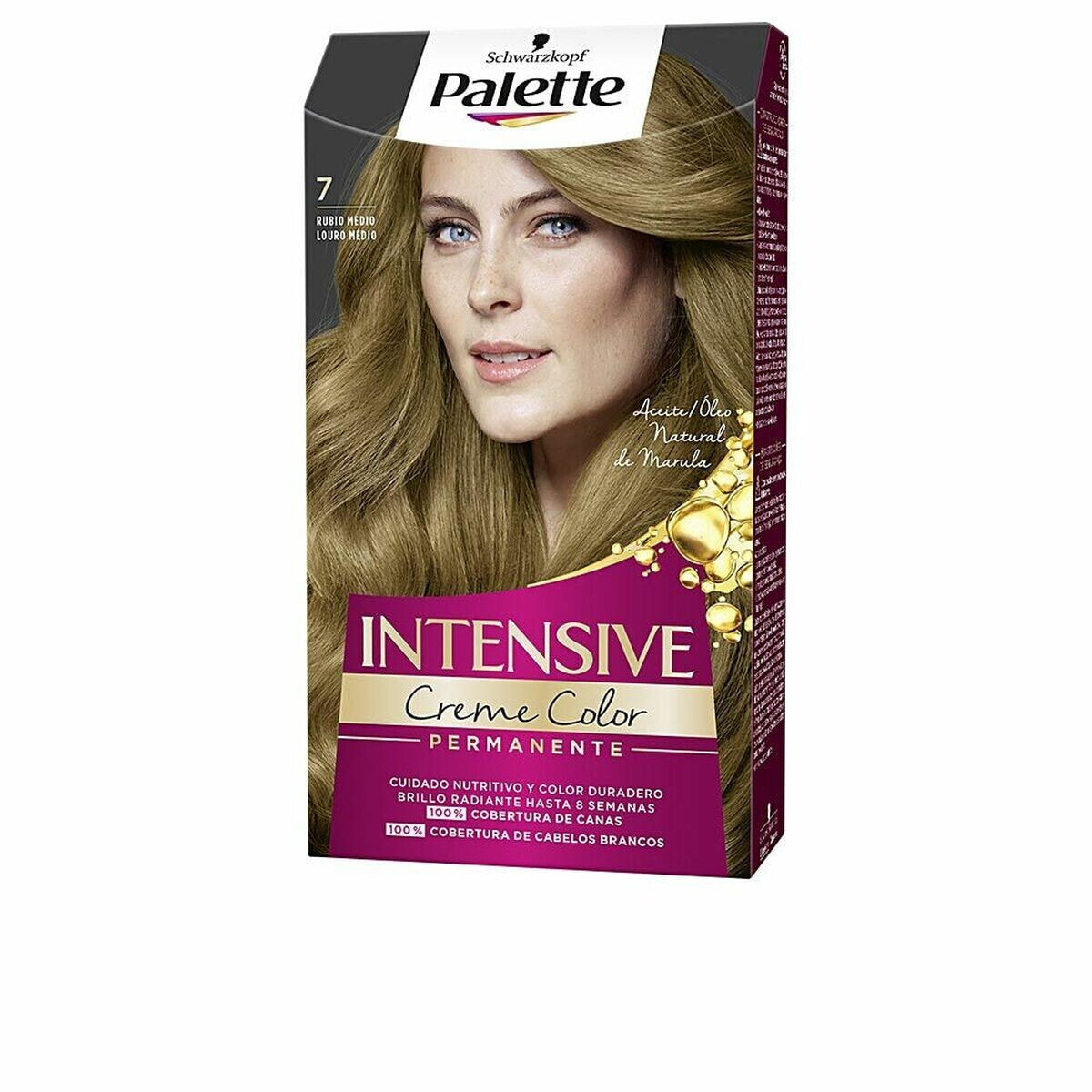 Permanent Dye Palette Intensive Schwarzkopf Nº 7 Medium Blonde