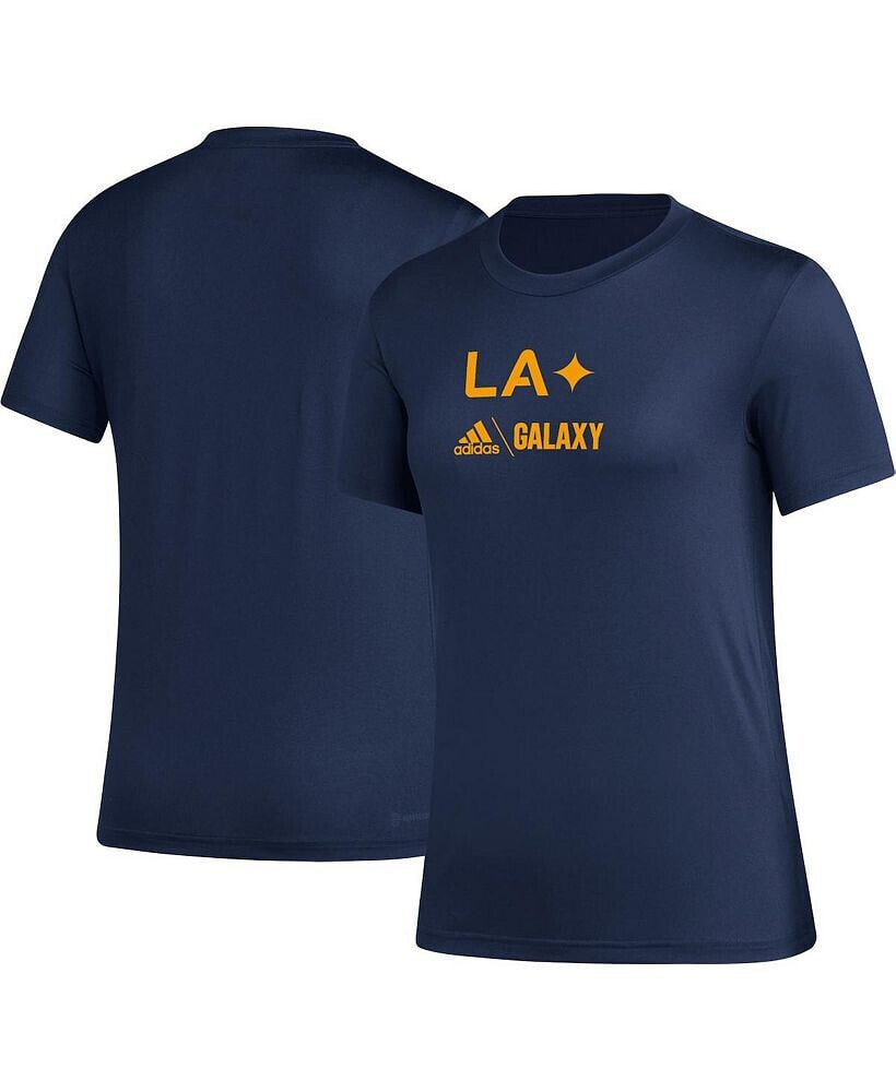 adidas women's Navy LA Galaxy AEROREADY Club Icon T-shirt