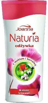 Joanna Naturia Hair Conditioner Кондиционер для волос с маком и хлопком для ухода за окрашенными волосами 200 мл