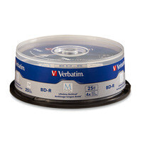Verbatim 98909 чистые Blu-ray диски BD-R 25 GB 25 шт