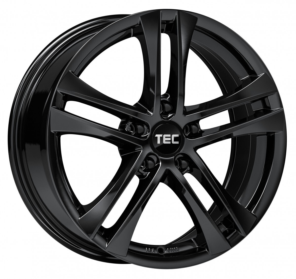 Колесный диск литой TEC Speedwheels AS4 black glossy 7x16 ET38 - LK5/105 ML56.6