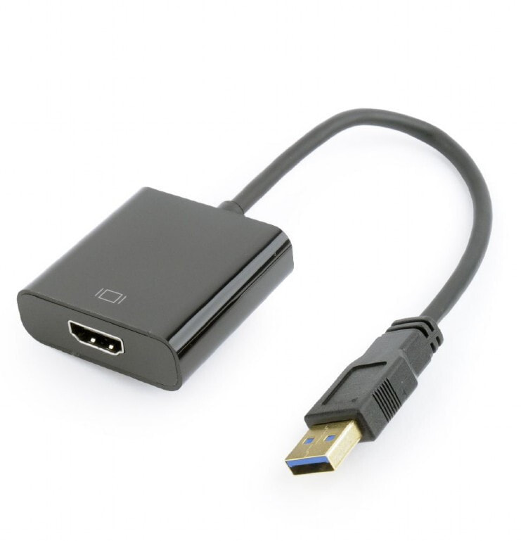 Gembird A-USB3-HDMI-02 кабельный разъем/переходник USB Черный