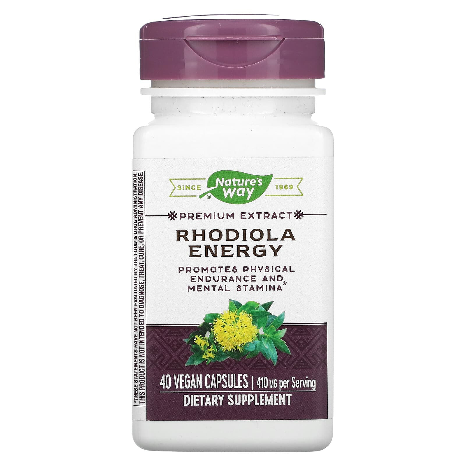 Rhodiola Energy, 410 mg, 40 Vegan Capsules (205 mg per Capsule)
