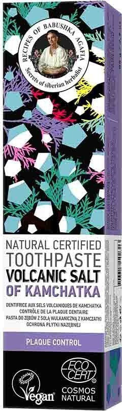 Babuszka Agafia Volcanic Salt of Kamchatka Toothpaste Натуральная зубная паста с вулканической солью  85 г
