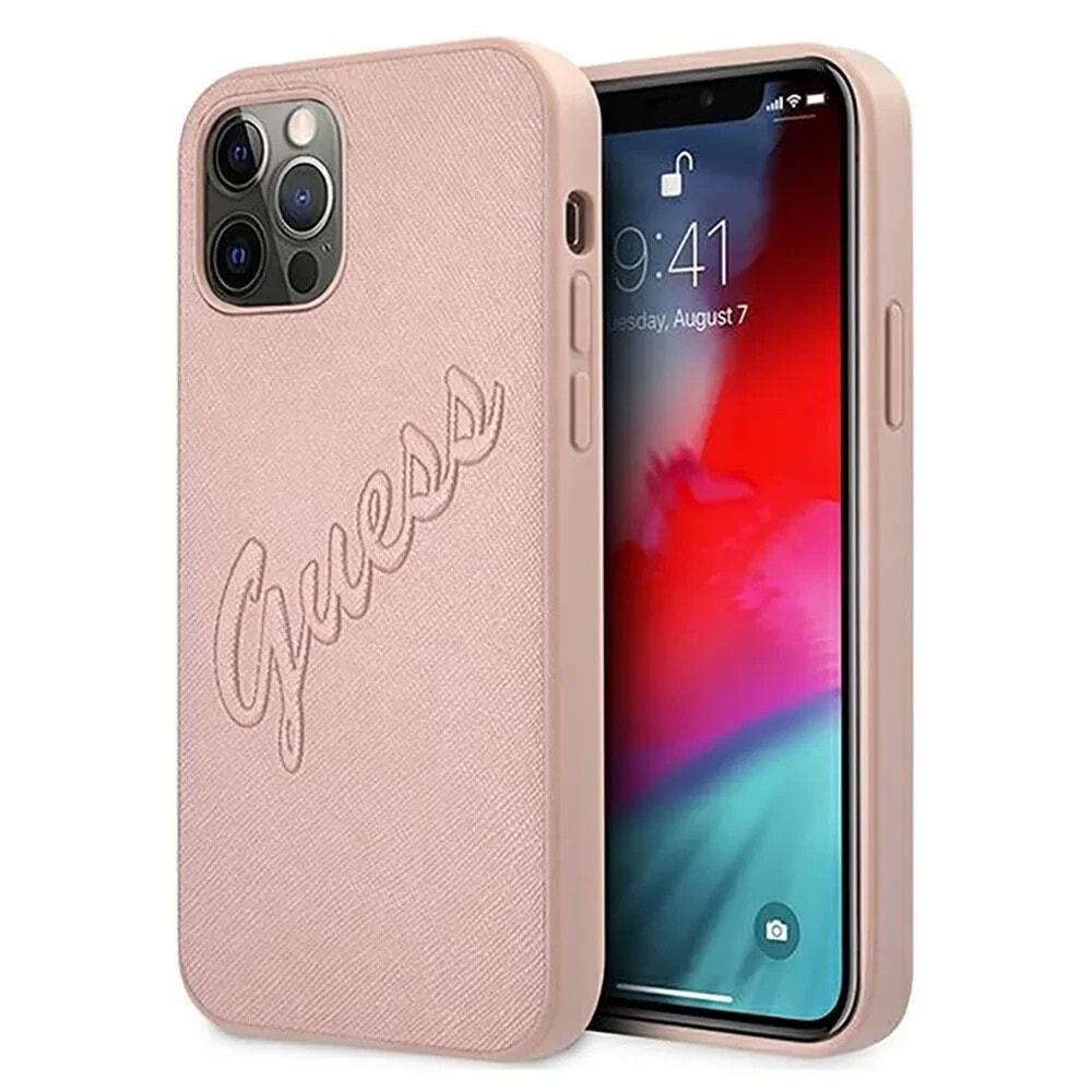 GUESS Guhcp12Lrsavsrg iPhone 12 Pro Max 6.7 Saffiano phone case