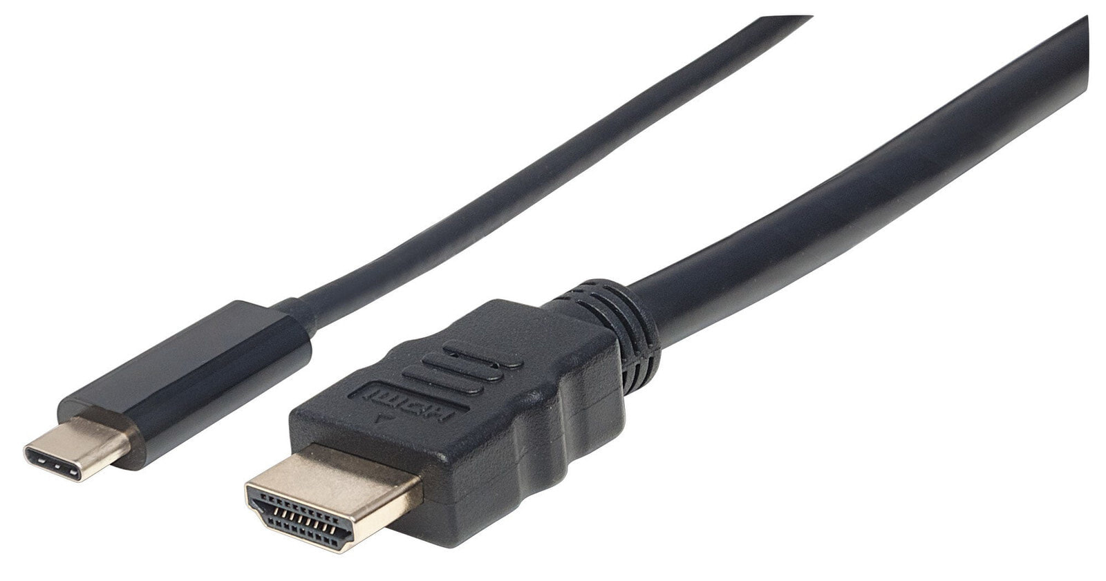 Manhattan 152235 видео кабель адаптер 1 m USB Type-C HDMI Черный