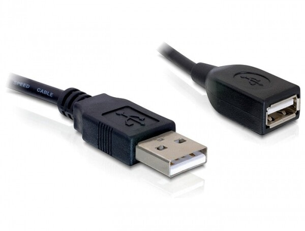 DeLOCK Kabel USB 2.0 Verlaengerung, A/A 15cm S/B USB кабель 0,15 m Черный 82457
