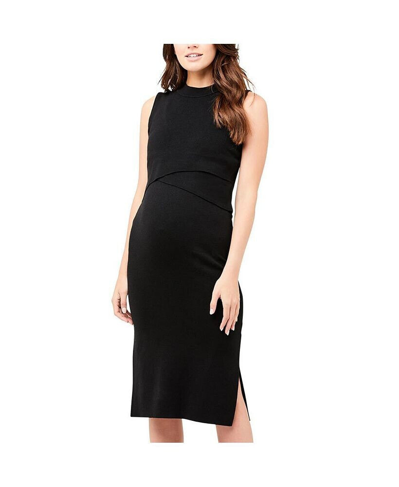 Ripe Maternity maternity Layered Knit Nursing Dress