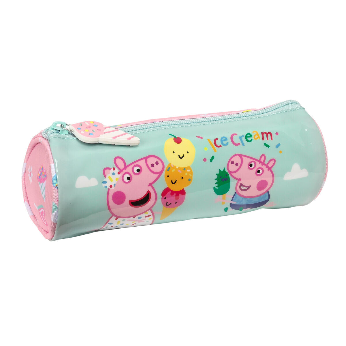 School Case Peppa Pig Ice cream Pink Mint 20 x 7 x 7 cm