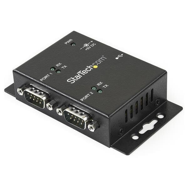 StarTech.com ICUSB2322I кабельный разъем/переходник 2 x DB-9 USB 2.0 B Черный