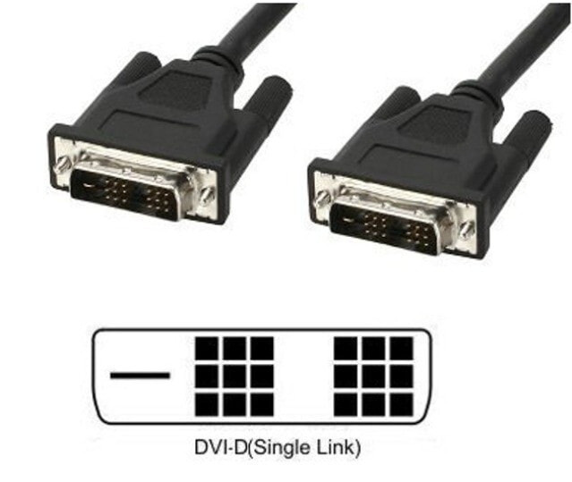 Techly ICOC-DVI-8000 DVI кабель 1,8 m DVI-D Черный