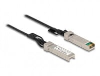 Delock 84217 - 1 m - SFP+ - SFP+ - Male/Male - Black - Silver - 10 Gbit/s