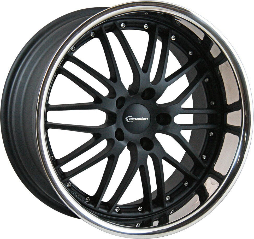 Колесный диск литой Emotion Wheels Wasabi black matt inox 8.5x19 ET35 - LK5/120 ML72.6