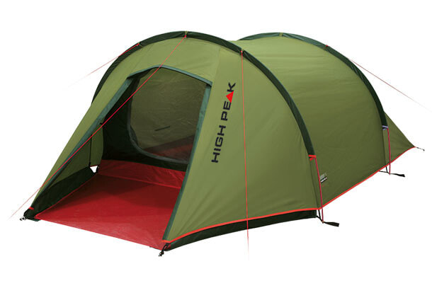 High Peak Kite 3 Extra - Camping - Tunnel tent - 3 person(s) - Ground cloth - Green