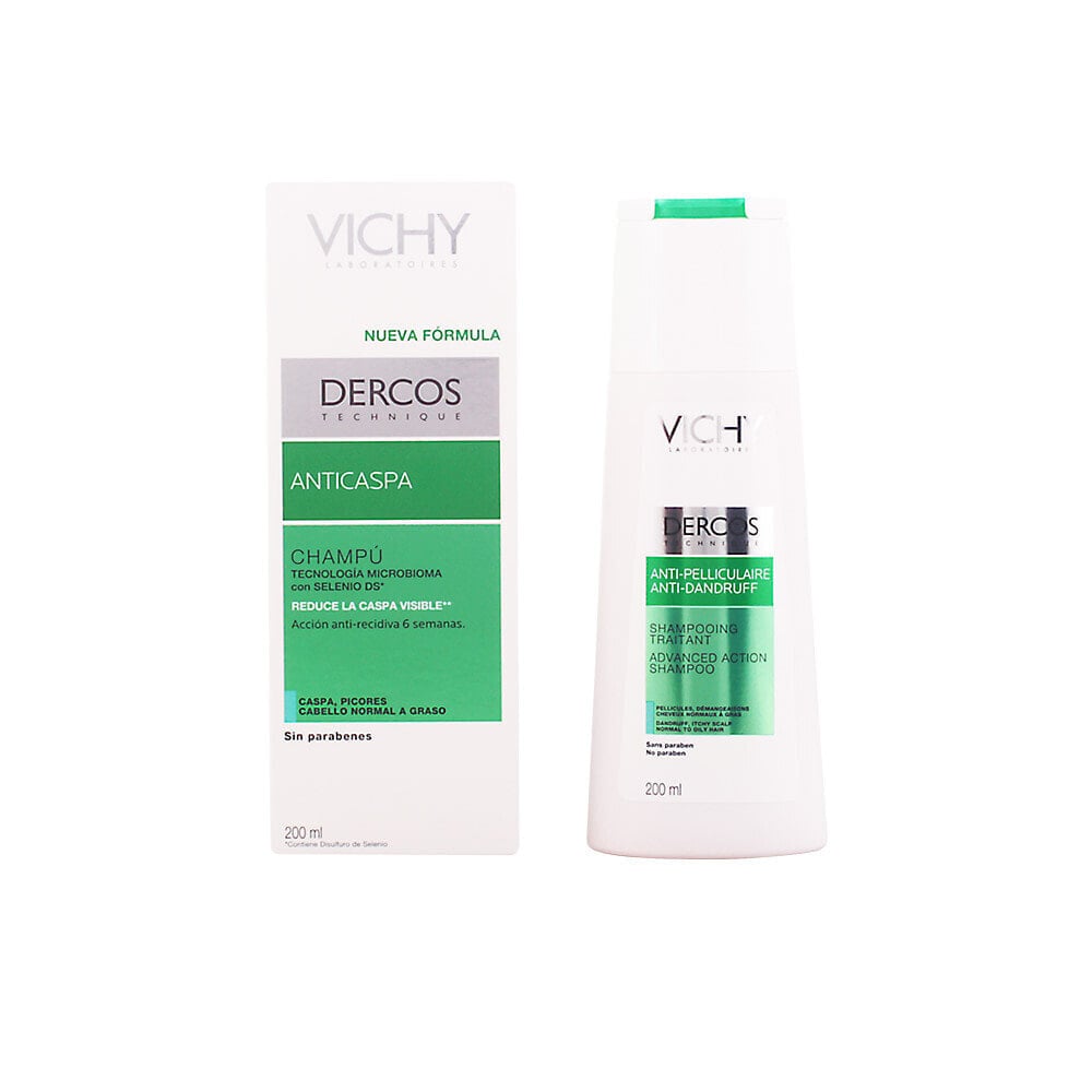 Vichy Dercos Anti-Dandruff Treatment Shampoo Шампунь против перхоти и зуда, для нормальных и жирных волос 200 мл