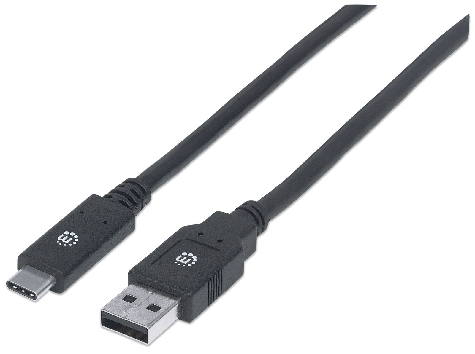 Manhattan 354974 USB кабель 2 m 3.2 Gen 1 (3.1 Gen 1) USB C USB A Черный
