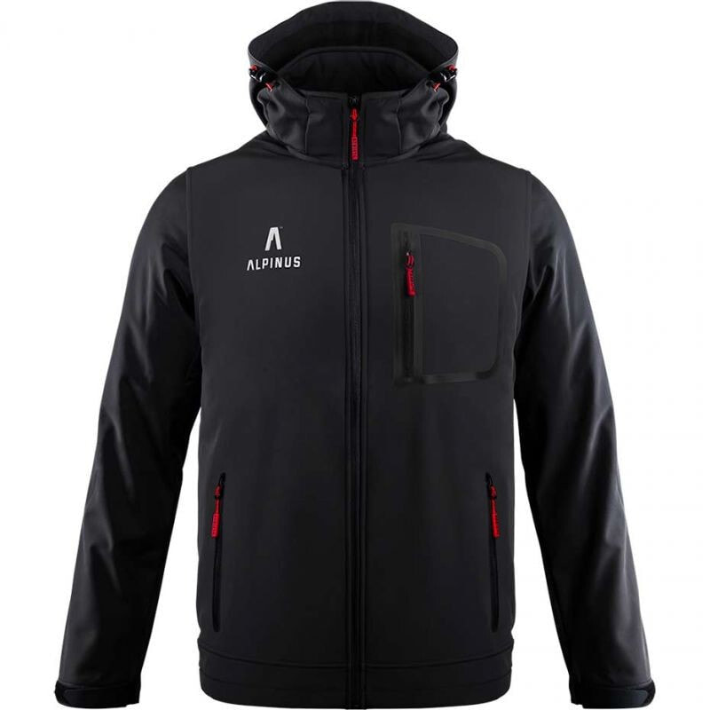 Мужская спортивная куртка софтшелл черная Alpinus Stenshuvud черный BR43371