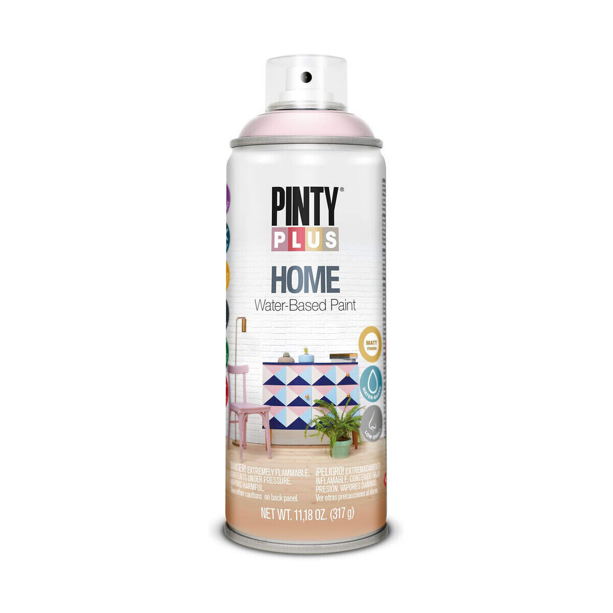 Spray paint Pintyplus Home HM117 400 ml Light Pink