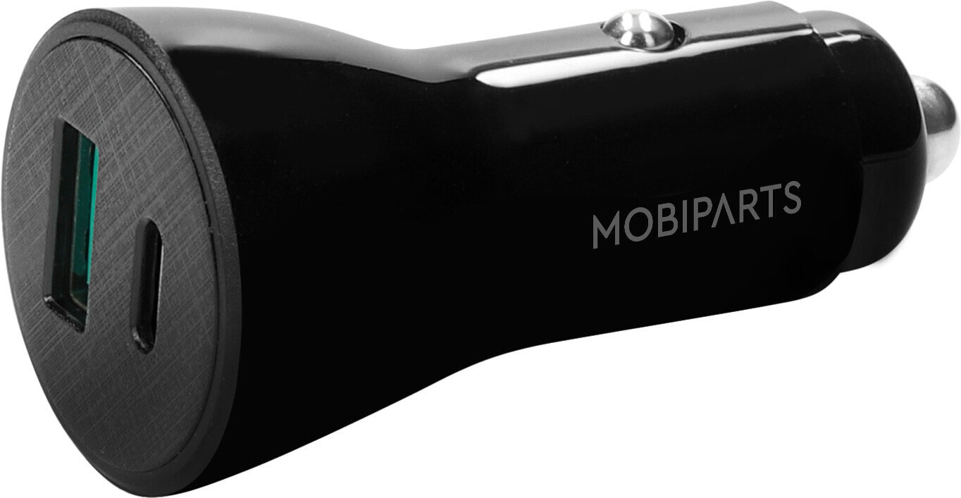 Mobiparts Car Charger 2-port 30W PD Fast Charging Black - Auto - Cigar lighter - 3 A - Black