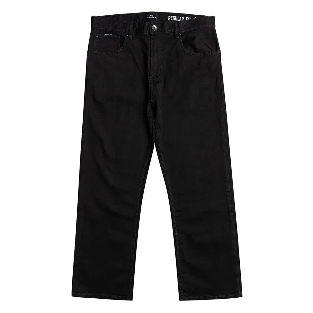 QUIKSILVER Aqua Cult Ankle Washed Black Jeans