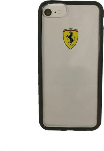 Ferrari Etui hardcase iPhone 7 transparent czarny (FEHCRFP7BK)