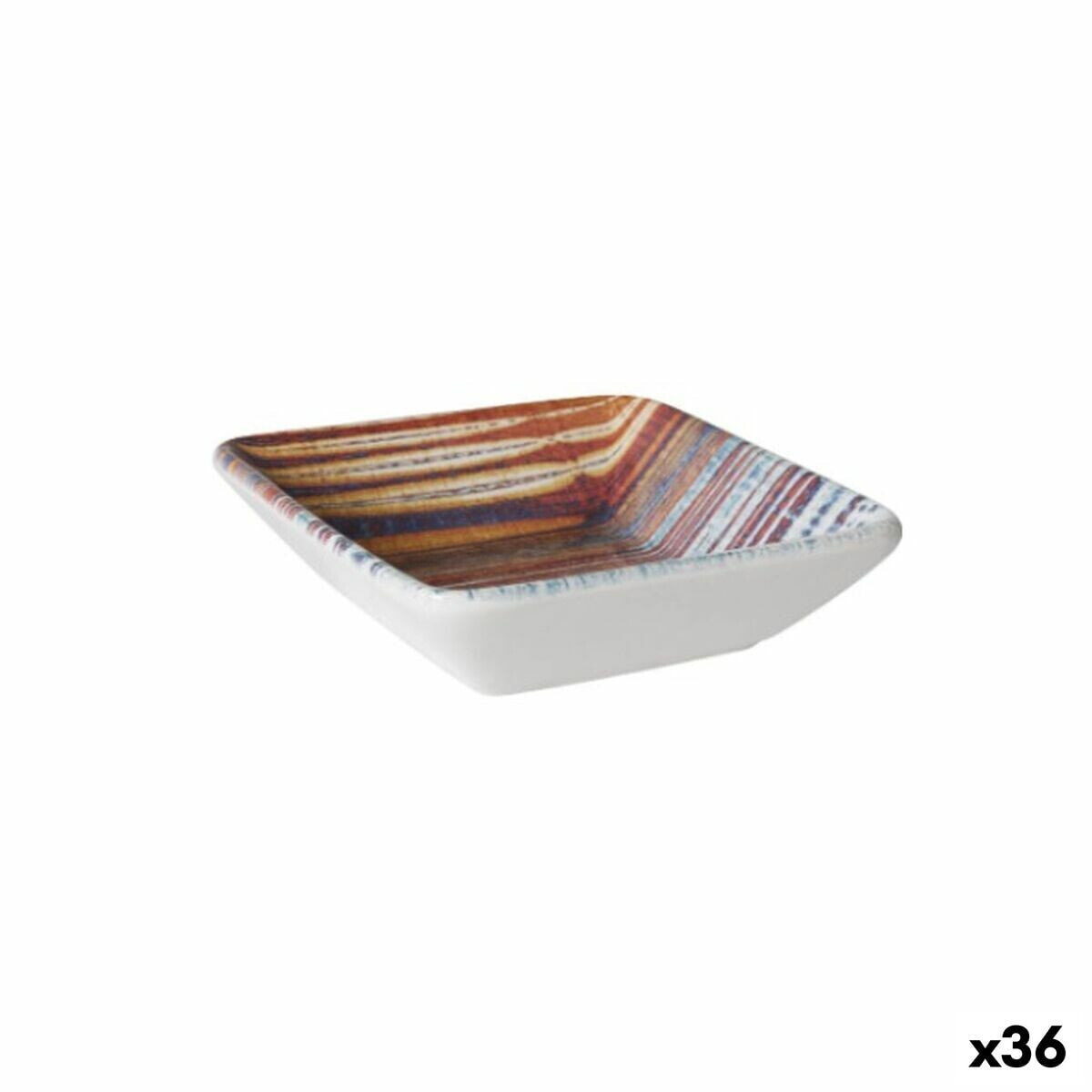 Блюдо La Mediterránea Boreal Закуска Квадратный 12,2, x 12,2 x 3,5 cm (36 штук)
