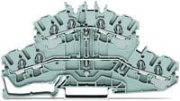 Wago 2002-2401 клеммная коробка 4 Серый