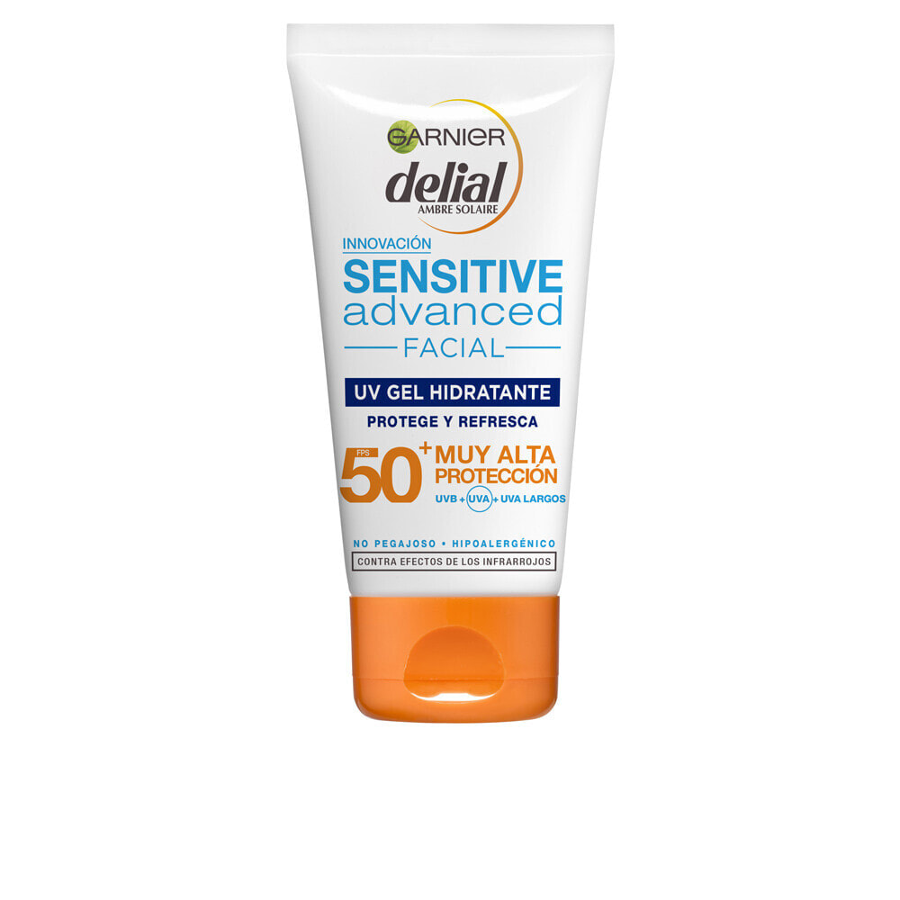 Garnier Delial Sensitive Advanced Facial Gel SPF50 Гипоаллергенный увлажняющий солнцезащитный гель для чувствительной кожи 50 мл