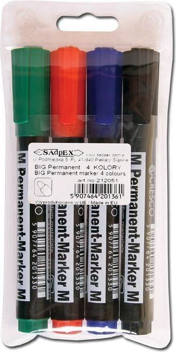 Cresco Permanent Marker M 4 colors - 248183