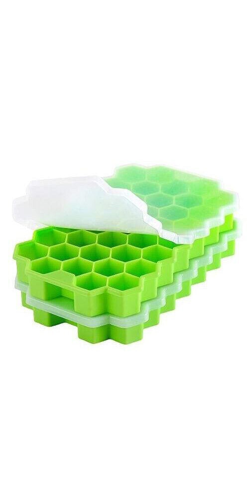 Zulay Kitchen honeycomb Shaped Silicone Ice Cube Tray - 2 Pc.