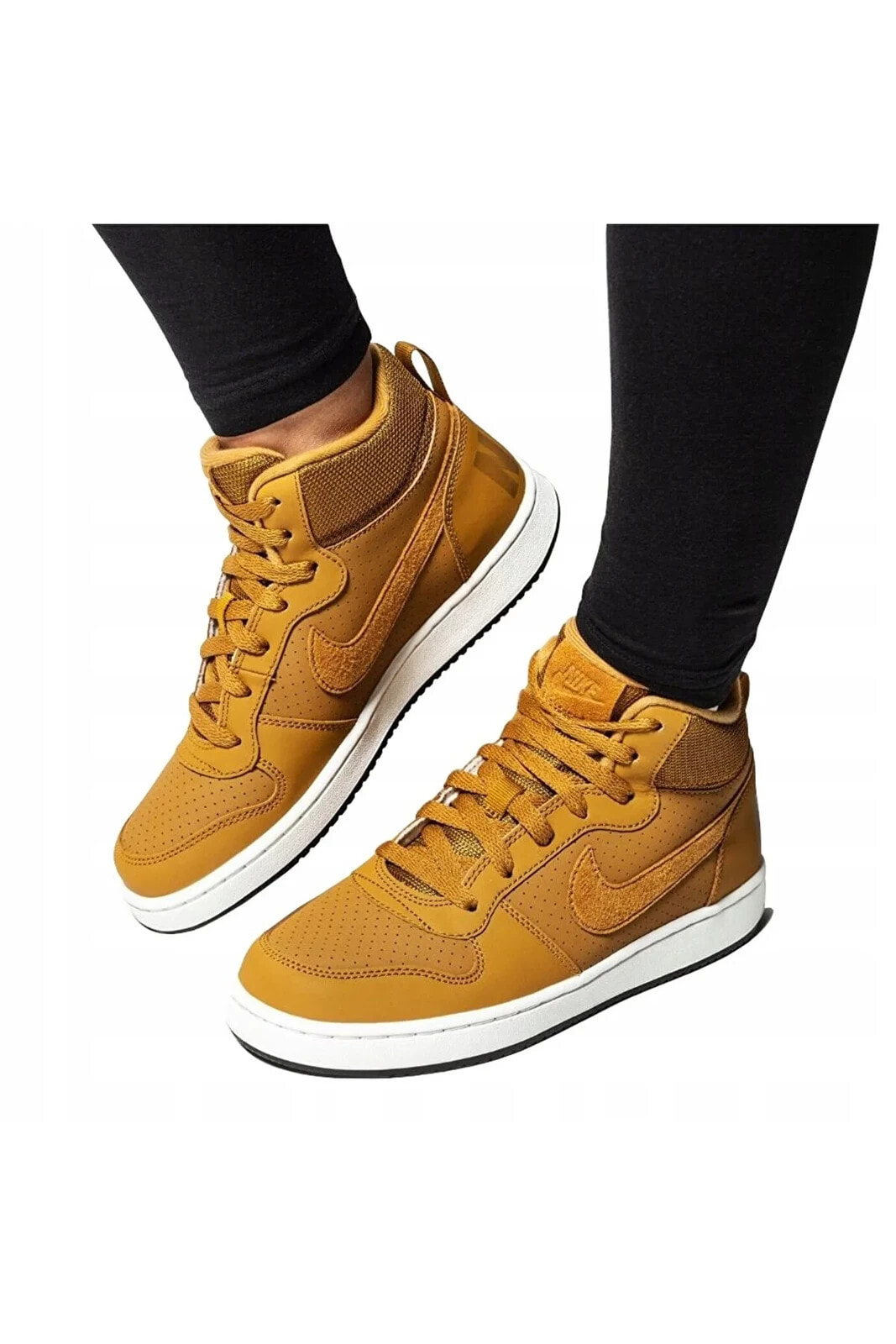 Court Borough Mid Sneaker Hardal Sarı Lifestyle Kadın Ayakkabı 839977-701
