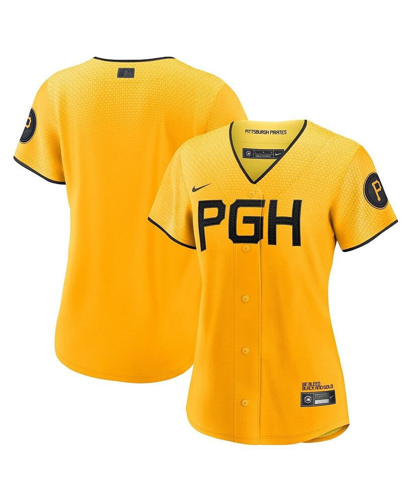 Nike women's Gold Pittsburgh Pirates 2023 City Connect Replica Jersey