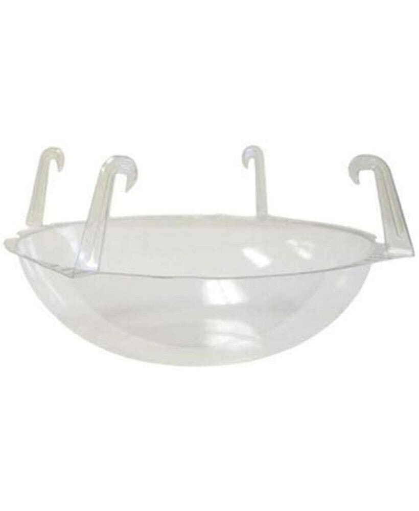 Curtis Wagner Plastics clear Hanging Basket Drip Pan, 12-14