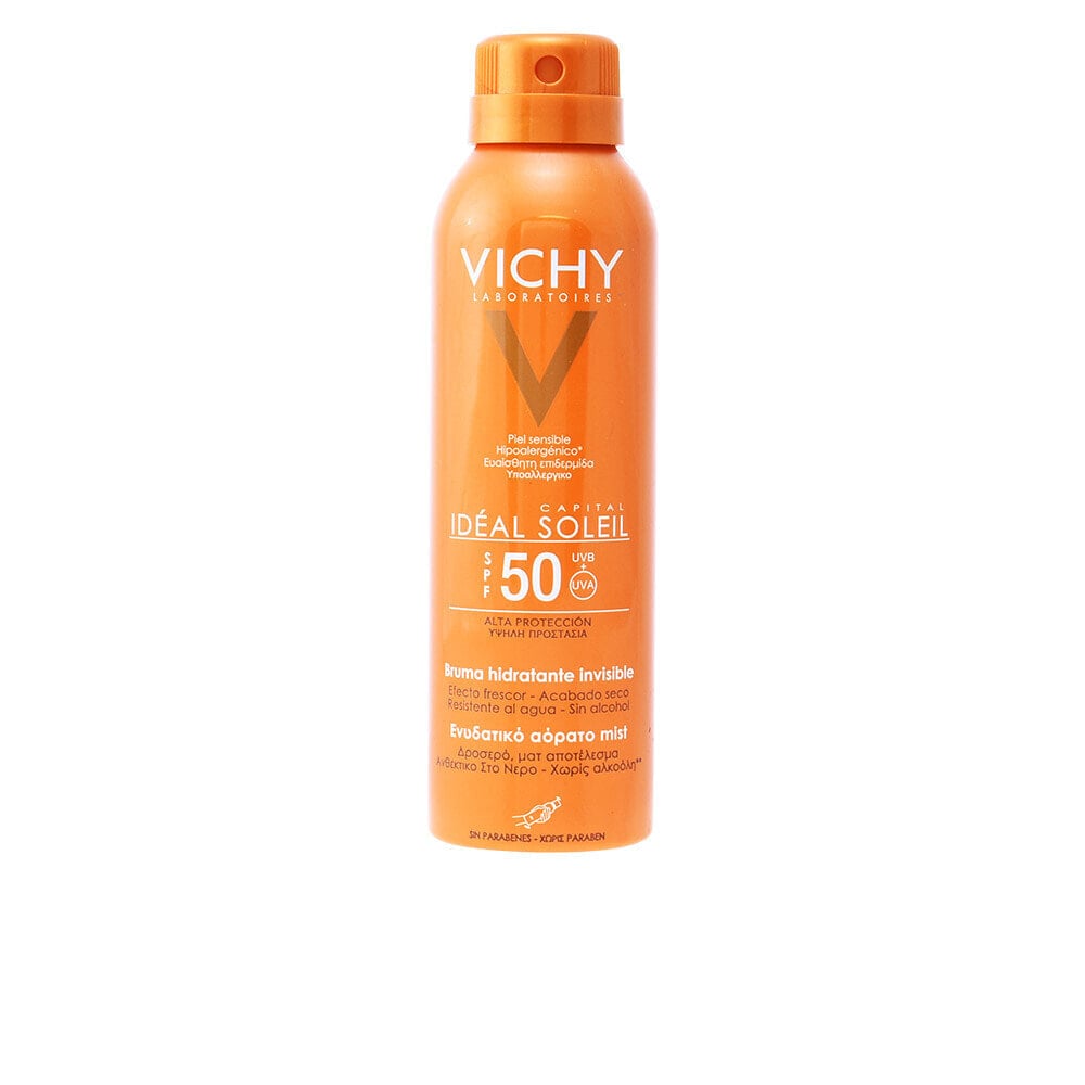 Vichy  Capital  Soleil SPF50 Солнцезащитный водостойкий  спрей для лица 200 мл