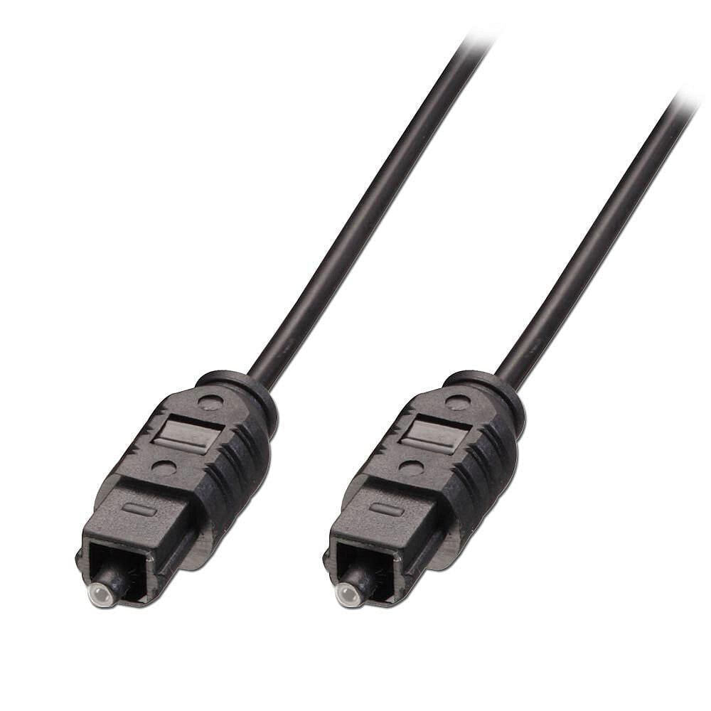 Lindy TosLink Cable (optical SPDIF), 2m аудио кабель Черный 35212