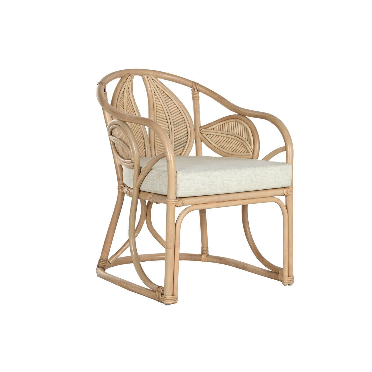 Dining Chair Home ESPRIT Natural Rattan 63 x 68 x 81 cm