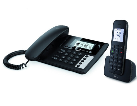 Telekom Sinus PA 207 Plus 1 Аналоговый/DECT телефон Черный Идентификация абонента (Caller ID) 40753987