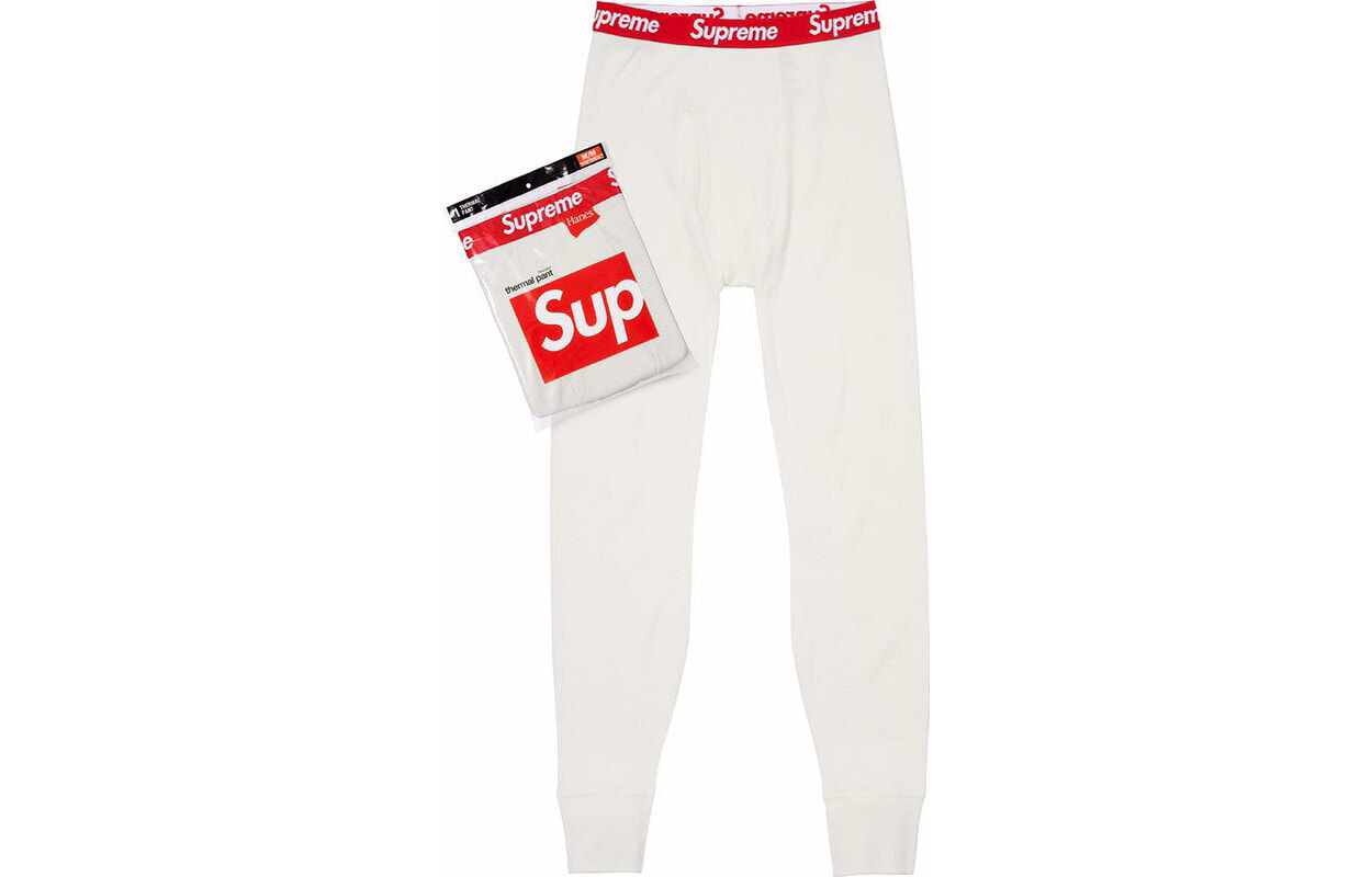 Supreme Hanes Thermal Pant (1 Pack) Natural 秋裤 保暖裤 男女同款 / Термобрюки Supreme Hanes Thermal Pant Natural SUP-FW18-561