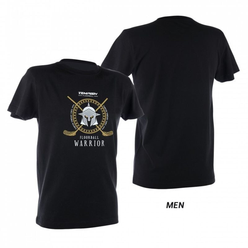 Мужская спортивная футболка черная с принтом Tempish Bandy M 1350001851 T-shirt