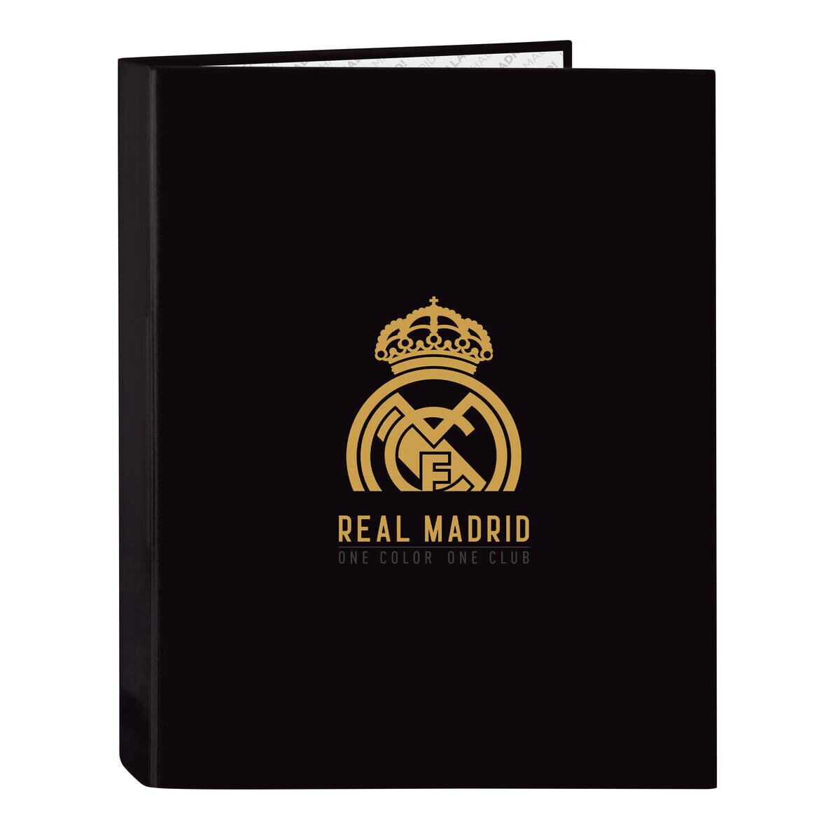 Ring binder Real Madrid C.F. Black A4 26.5 x 33 x 4 cm
