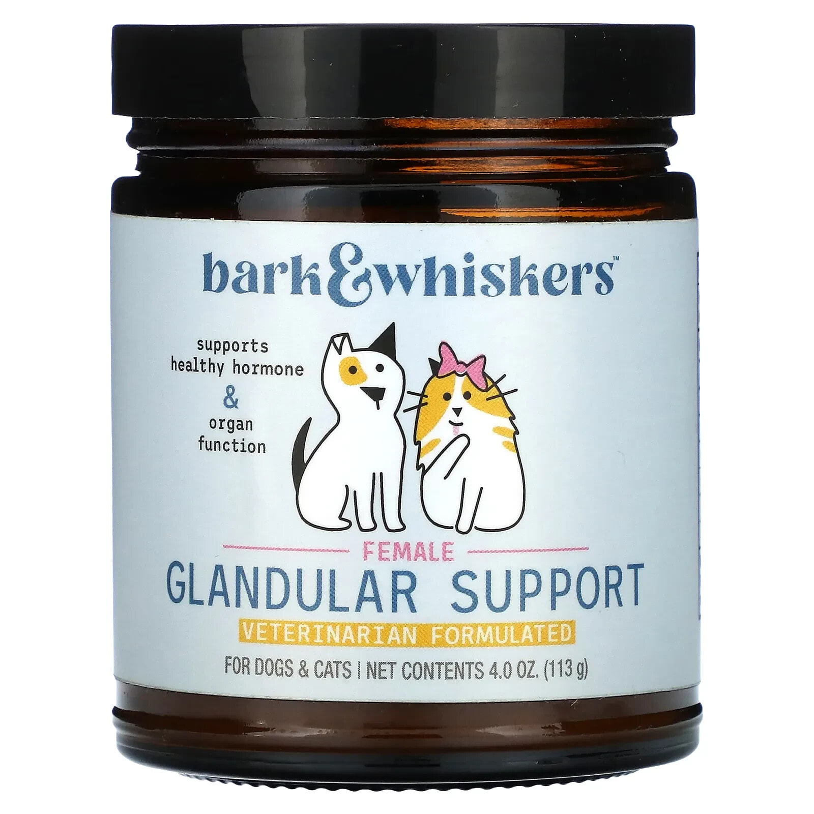 Bark & Whiskers™, Female Glandular Support, For Dogs & Cats, 4 oz (113 g)