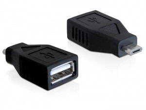 DeLOCK 65296 кабельный разъем/переходник USB 2.0-A USB micro-B Черный
