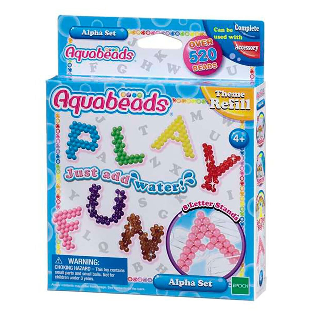 EPOCH Aquabeads Set Of Alphabet Beads With More Than 520 Beads