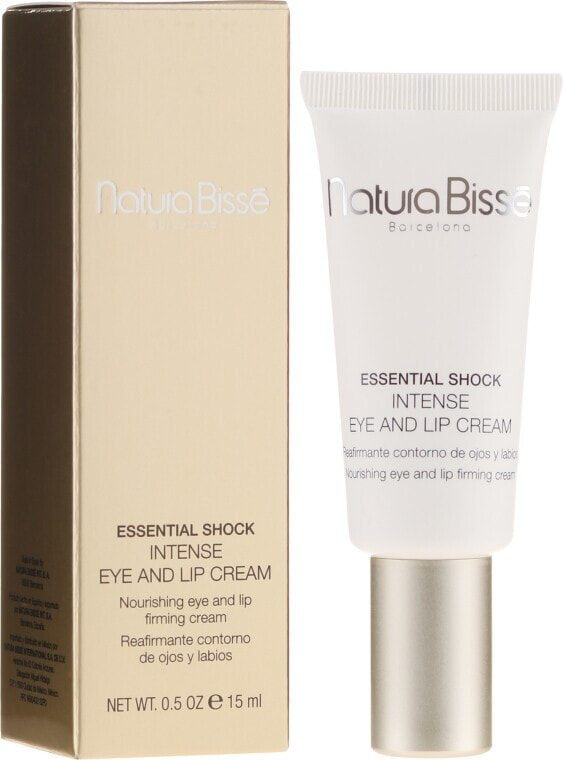 Intensiv pflegende und straffende Augen- und Lippenkonturcreme SPF 15 - Natura Bisse Essential Shock Intense Eye and Lip Treatment SPF15