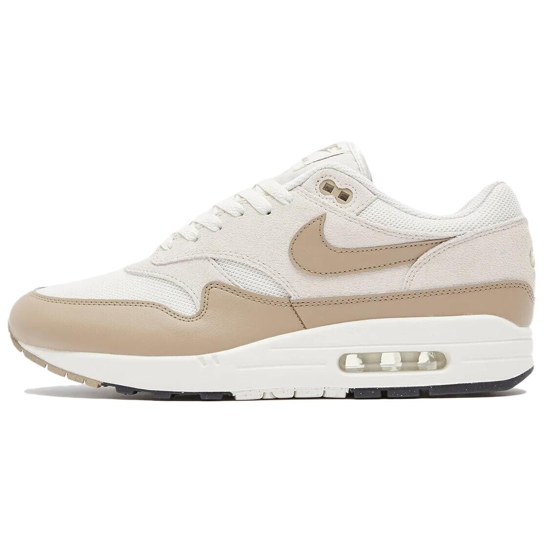 Nike Air Max 1 Casual Shoes Unisex Low-Top White/Brown