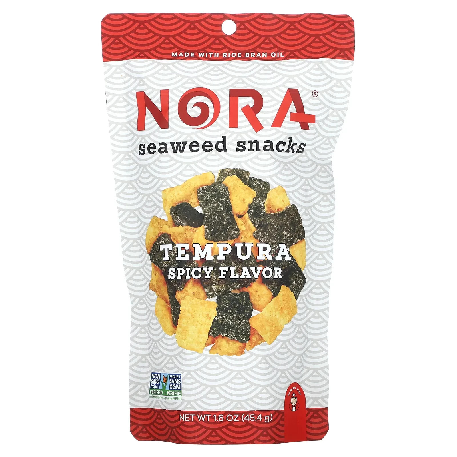 Nora Snacks, Seaweed Snacks, Tempura Original, 45,4 г (1,6 унции)