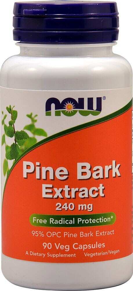 NOW Foods Pine Bark Extract Экстракт сосновой коры 240 мг 90 растительных капсул