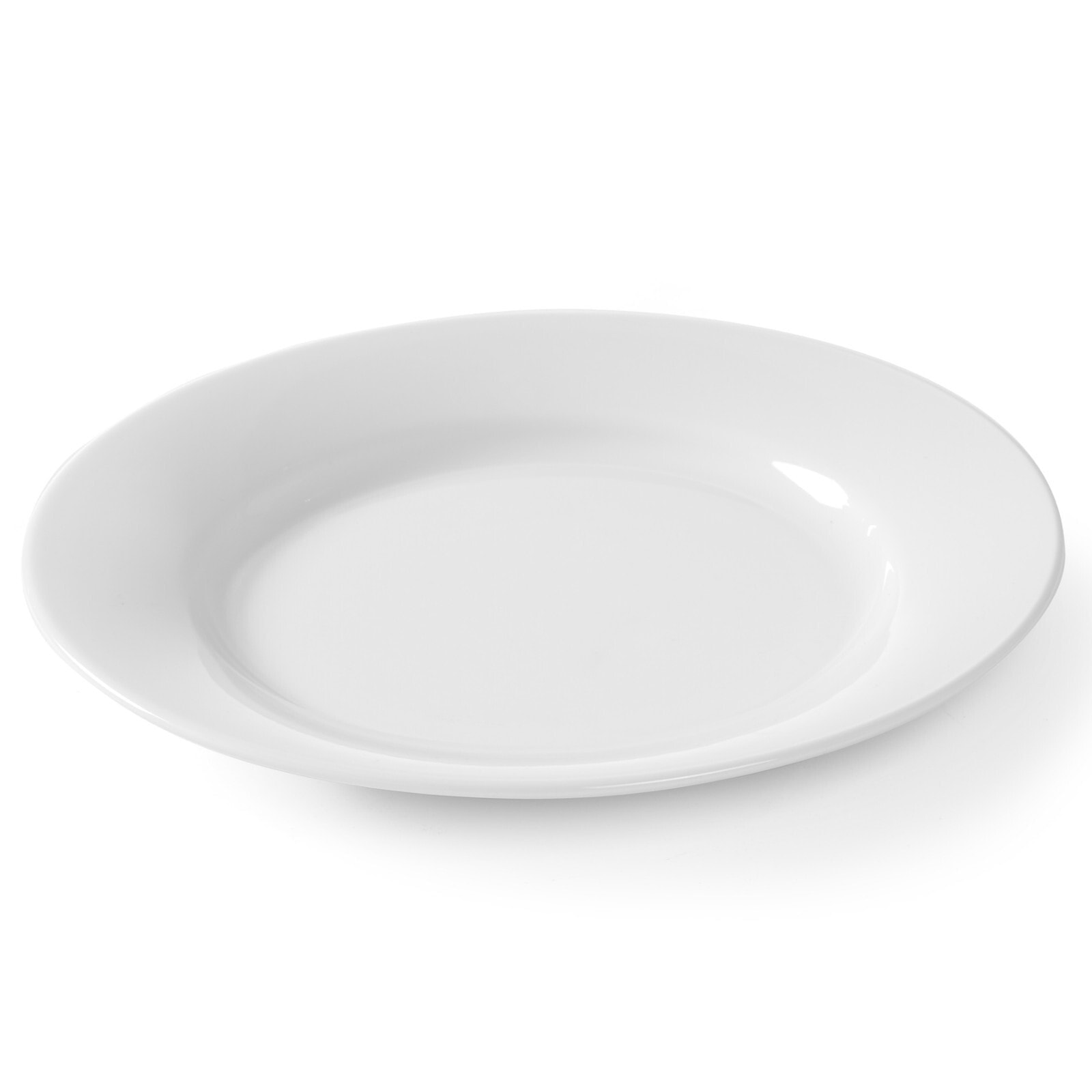 Plate OPTIMA white porcelain dia. 300mm set of 6 pcs. - Hendi 770894
