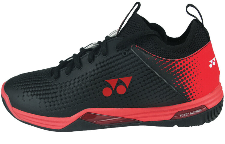 YONEX Power Cushion Badminton Shoes Men Low-Top Black/Red