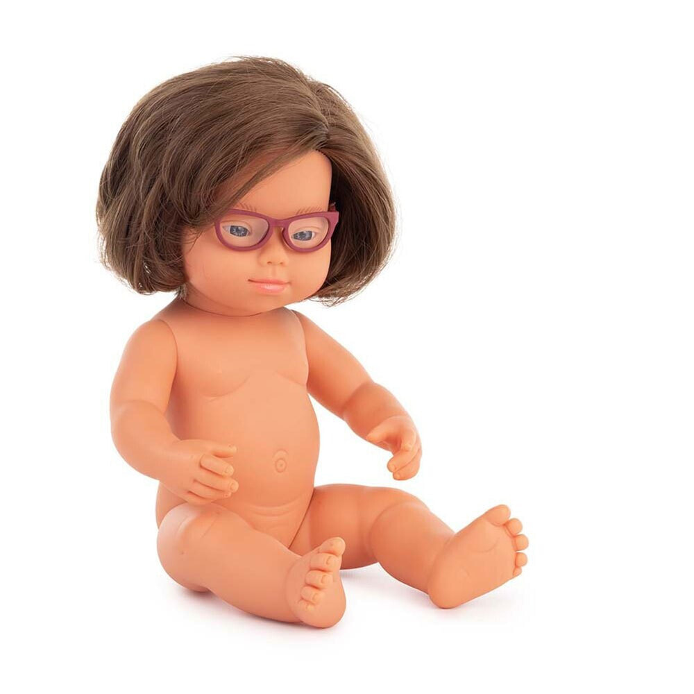 MINILAND Caucasic With 38 cm Glasses Baby Doll